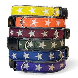 earthdog hemp adjustable collars in the kody pattern are available in 6 colors