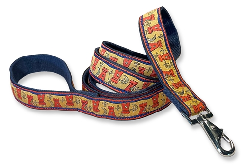 earthdog limited drop hemp leash in magical castles