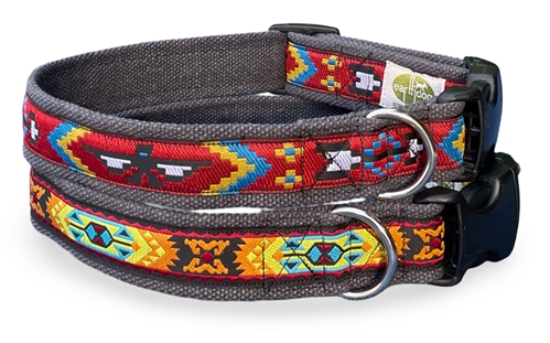 southwestern hemp adjustable collars - earthdog-sw